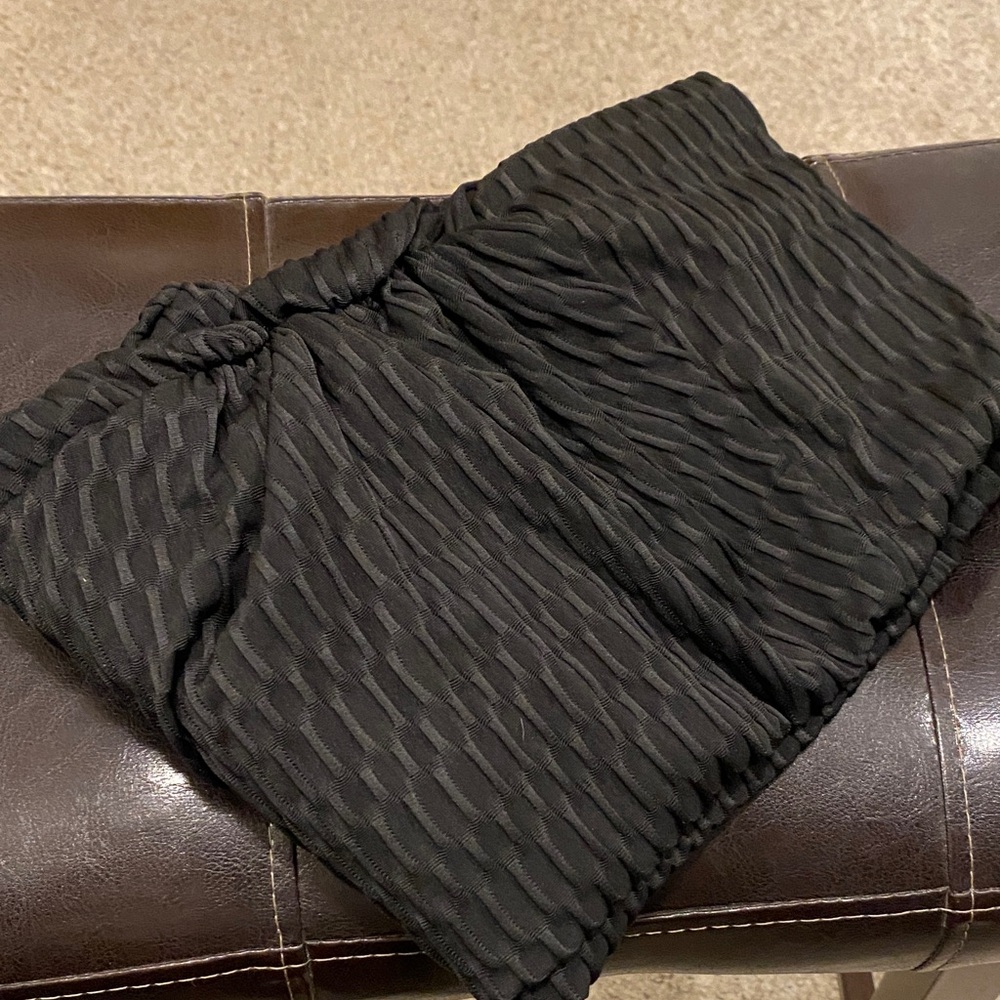 Black Textured leggings